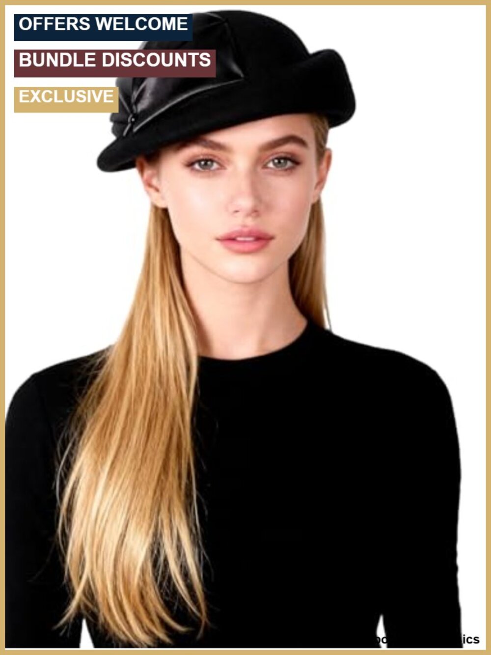 Wool Felt Beret Hat Adjustable Vintage Fashion